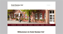 Desktop Screenshot of hotel-neetzer-hof.de