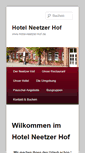 Mobile Screenshot of hotel-neetzer-hof.de