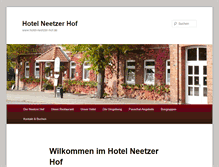 Tablet Screenshot of hotel-neetzer-hof.de